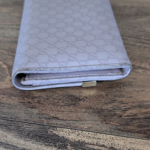 Gucci Microguccissima Pink Italian Leather Vintage Continental Wallet - Picture 4 of 13